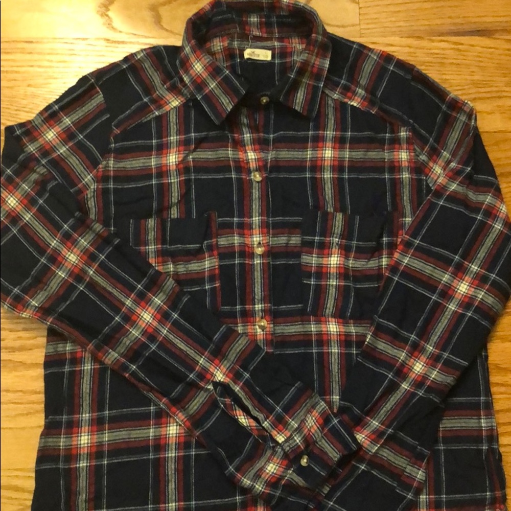 Plaid flannel Hollister shirt